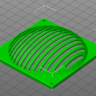 3D Modell Abdeckung für 80mm Lüfter