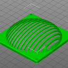 3D Modell Abdeckung für 80mm Lüfter 3D Modell Abdeckung für 80mm Lüfter