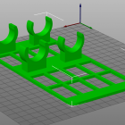 3D Modell 2fach Halter für Heizstäbe