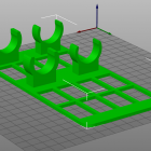 3D Modell 2fach Halter für Heizstäbe 3D Modell 2fach Halter für Heizstäbe