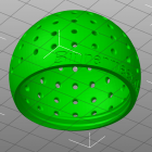 3D Modell Futter-Ei von unten 3D Modell Futter-Ei von unten
